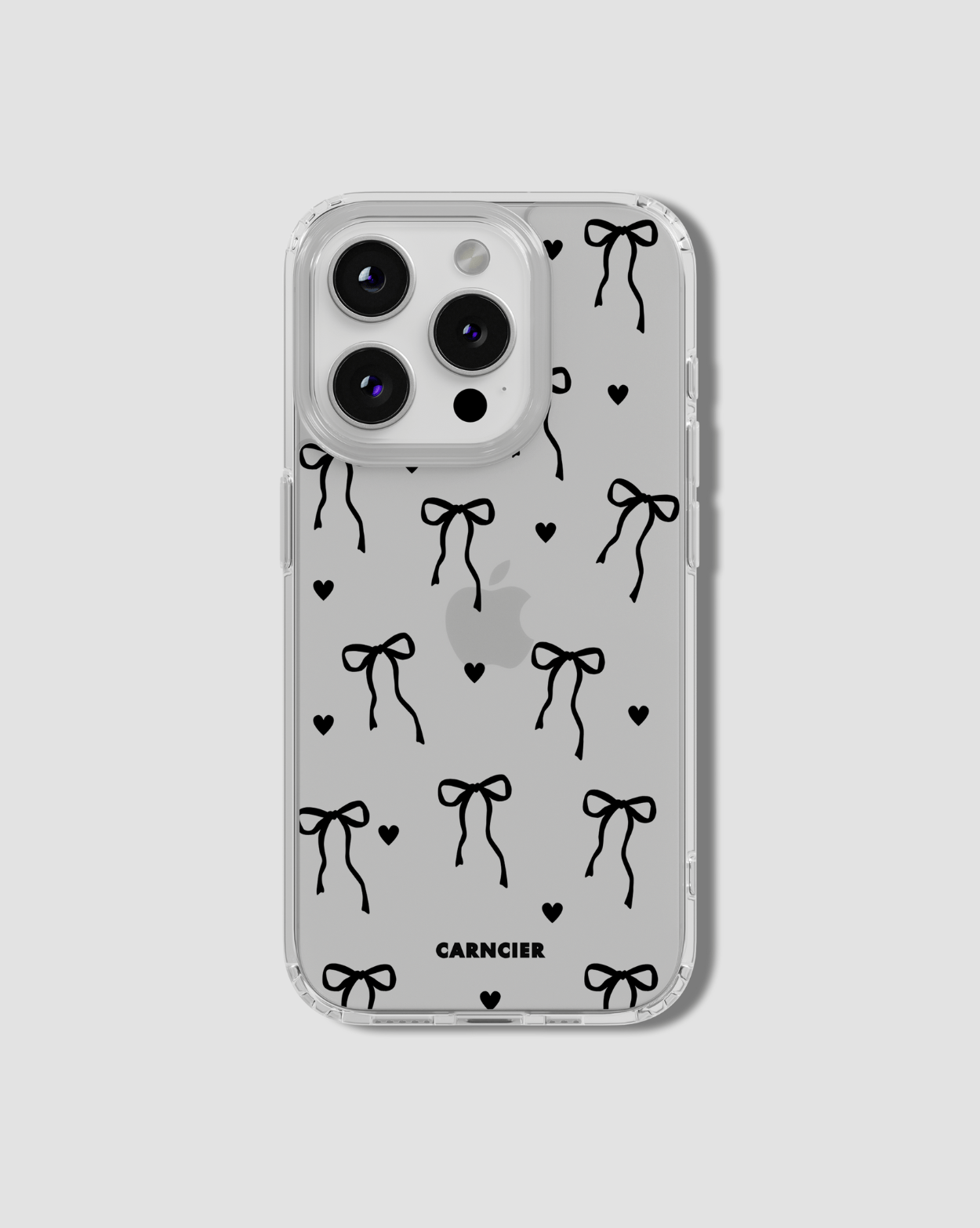Podbase Tech Accessories iPhone 16 Plus / Without Magsafe Black Bow